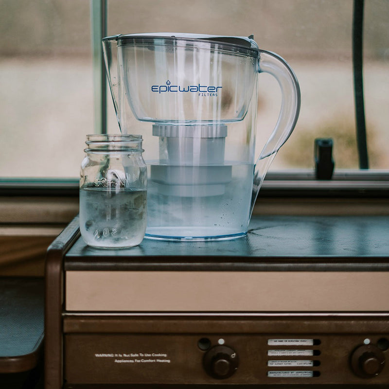 Epic Pure Water Filter Pitcher Removes Fluoride & Lead
